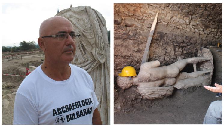 статуя - Археологът проф. д-р Людмил Вагалински пред Телеграф