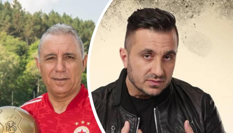 Христо Стоичков Коцето Константин - ЗЛАТНИ УРОЦИ: Христо Стоичков тренира сина на Коцето (СНИМКА)