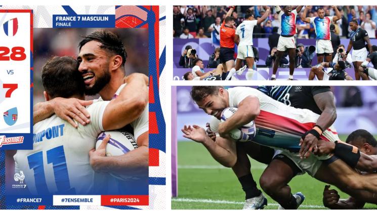 Франция ръгби 7 Париж 2024 - Вива ла Франс! „Петлите” взеха историческа титла на ръгби-7, детронираха непобедимите от Фиджи