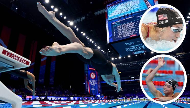 Гретчен Уолш Париж 2024 - Дългокрака американска пеперудка си би световния рекорд на 50 бътерфлай