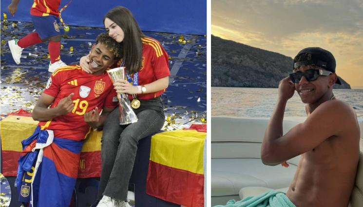 Ламин Ямал Алекс Падия - Ямал май остави гаджето, седяла в скута на друг (ВИДЕО)