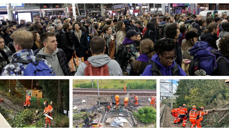 Транспортен хаос Париж 2024 - Хиляди туристи, дошли за олипиадата, блокирани по гарите във Франция заради едно паднало дърво