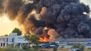 Пожар край Пловдив