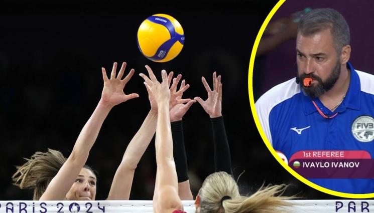 Рефер Ивайло Иванов Париж 2024 - Комплименти за роден рефер №1 в Париж, пак му повериха мач на домакините