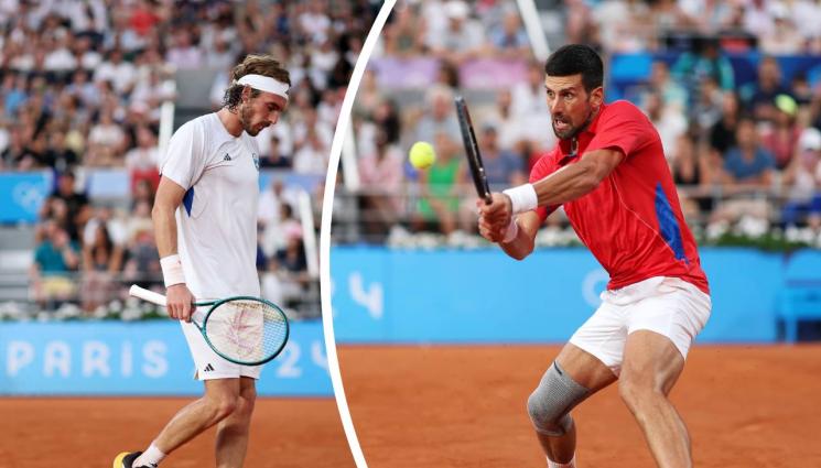 тенис - Феноменален Ноле изхвърли Циципас и се класира за полуфиналите в Париж