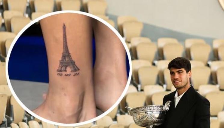 Карлос Алкарас Париж 2024 - Какво и къде ще си татуира Алкарас, ако вземе олимпийската титла в Париж, след като вече има Айфеловата кула?