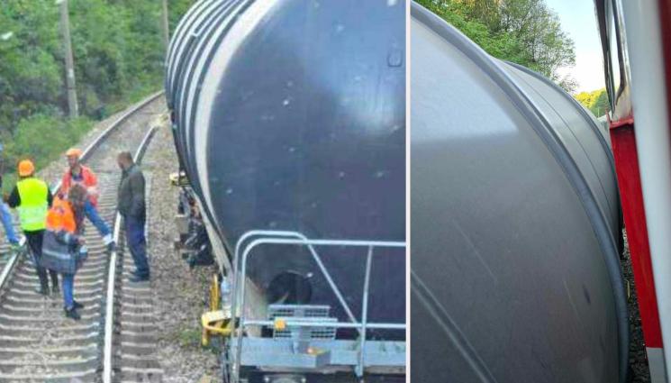 ВЛАК - Обърна се влак, натоварен с бензин! (ВИДЕО)