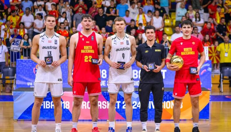 баскетбол - Наш талант в Идеалната петица на европейско по баскетбол за юноши