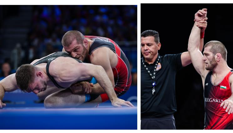 Париж 2024 борба Магомед Рамазанов - Рамазанов размазва с експресна победа