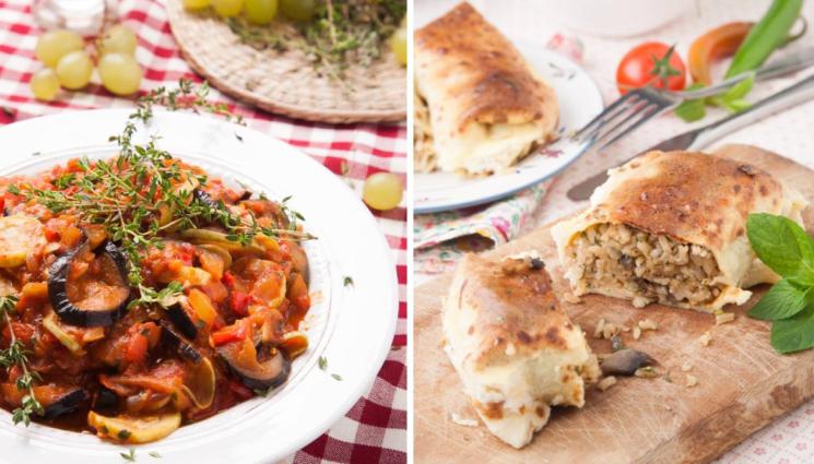 рецепти - КУЛИНАРНО ВЪЛШЕБСТВО: Апетитен рататуй - гювеч по френски, бърза мусака на пръстени по гръцки или пък запечени патладжани с кайма и гъби