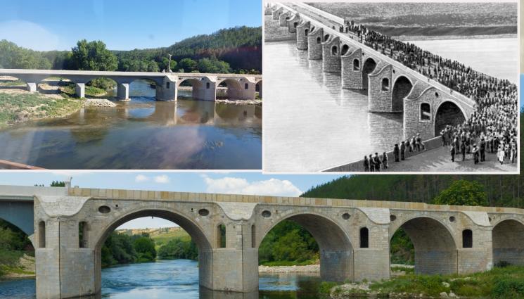 мост - Наводнение отнесло моста на Колю Фичето край Бяла, сега е реставриран и скоро ще посреща туристи