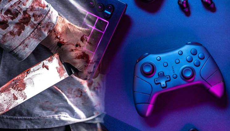 нож видеоигра - РЕАЛНА ВИРТУАЛНОСТ: Геймър се превъзбуди от видеоигра, напушка петима! (ВИДЕО+СНИМКИ)