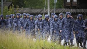 Руската национална гвардия Росгвардия съобщи днес че е поела охраната