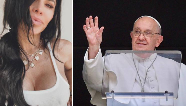 Лорън Санчес папа Франциск - НАЛОЖИ СЕ: Жената на Джеф Безос скри пищното си деколте за срещата с папа Франциск (СНИМКИ)