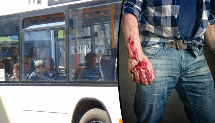 бой автобус - КЪРВАВ СПОРТ: Шофьор спука от бой пътник в автобус! (ВИДЕО)