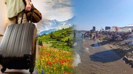 пътуване море планина куфаря