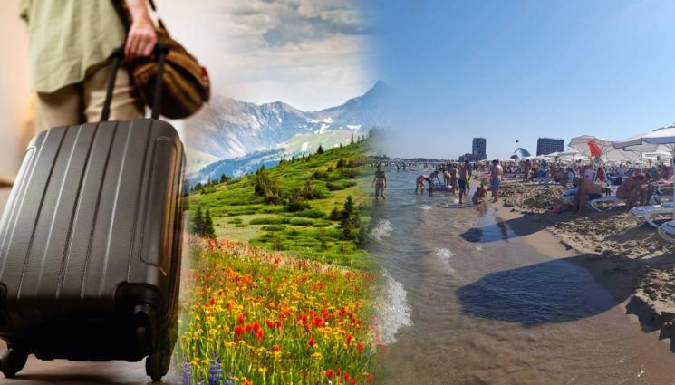 пътуване море планина куфаря