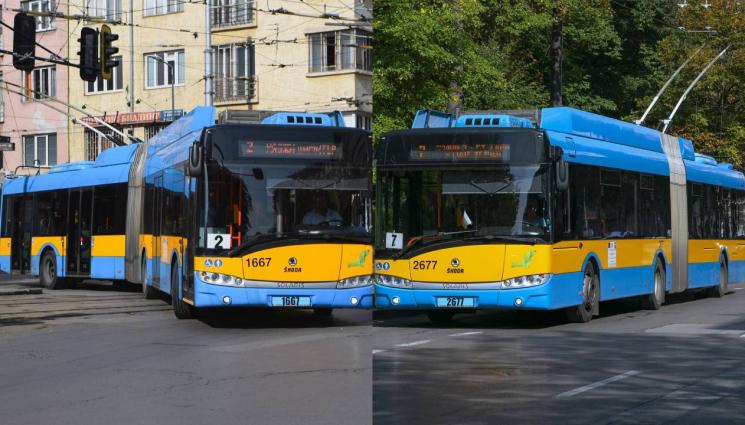 катастрофа тролейбус София - Два тролейбуса се удариха в София! (СНИМКА)