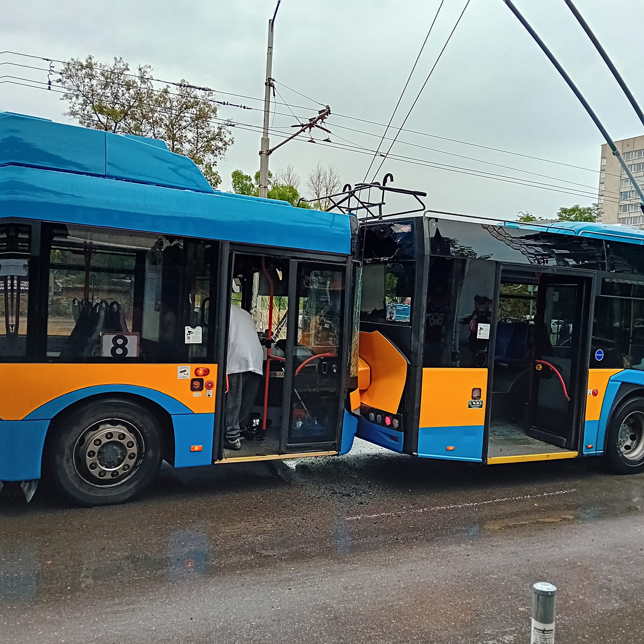 катастрофа тролейбус София