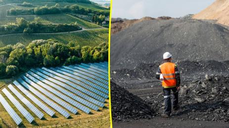 слънчева енергия въглища