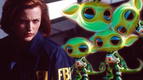 Джилиян Андерсън зелени човечета