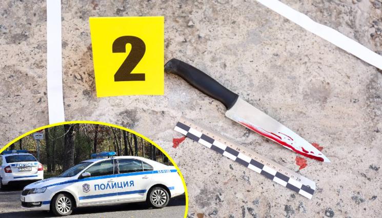 нож полиция - Пиян мъж нападна с нож полицай!