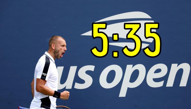 Дан Еванс - МАЙ СЕ УМОРИХА! Еванс надви Хачанов в най-дългия мач в историята на US Open, няма да повярвате колко продължи той