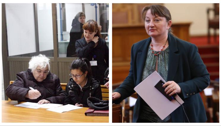 Деница Сечева - Бившият социален министър Деница Сачева пред 