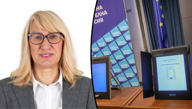Цветелина Пенева ЦИК - Цветелина Пенева, член на Обществения съвет към ЦИК пред