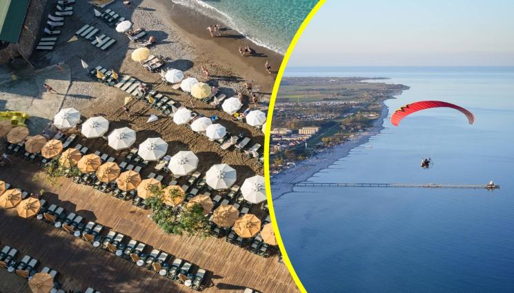 плаж парапланерист - ЕКШЪН ПО МОРЕТО: Парапланерист кацна на главите на хората в Бургас, във Варна клон претрепа човек!