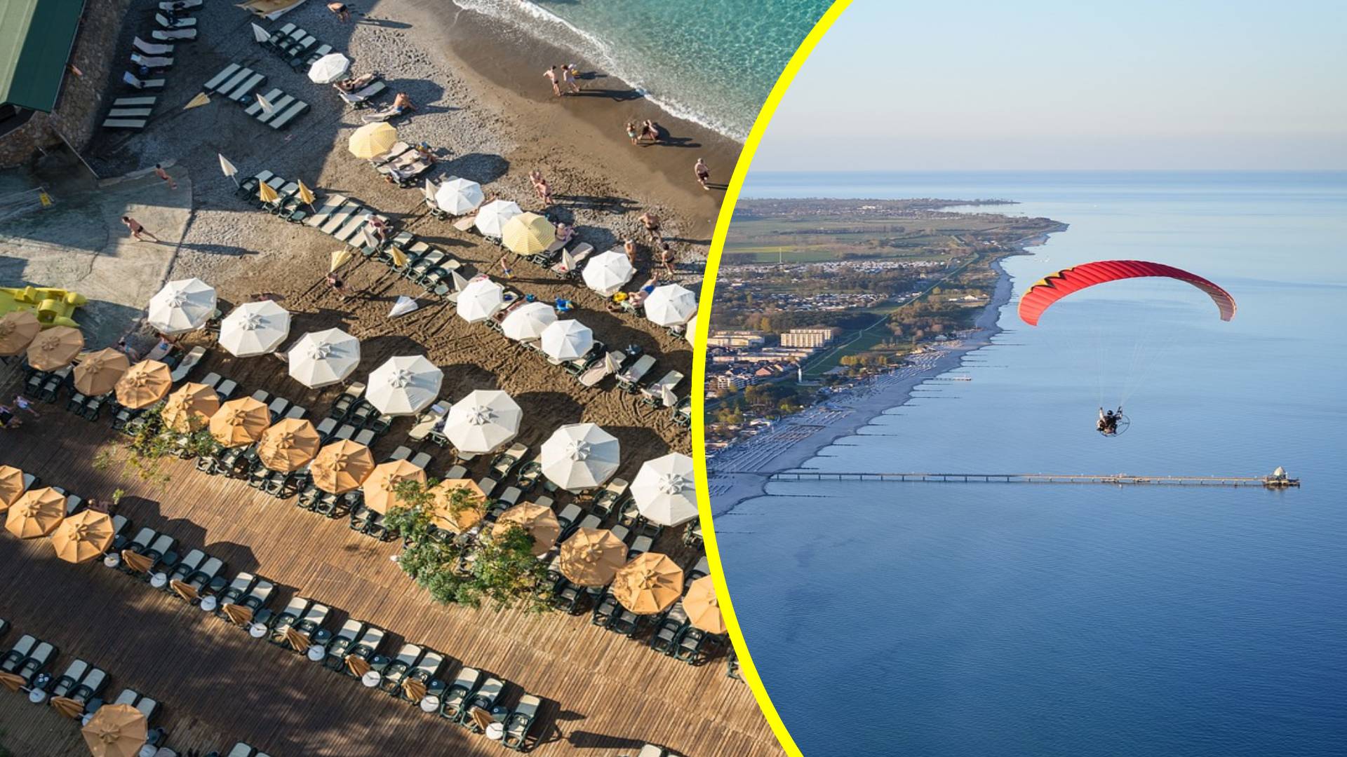 плаж парапланерист