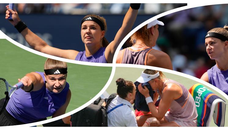 тенис - Чехкинята Мухова преодоля стомашни болки, за да стигне полуфиналите на US Open