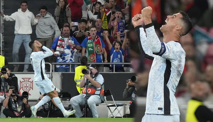 Роналдо Португалия Хърватия -  Няма спирка: 39-годишният Роналдо закова гол №900 за победа на Португалия