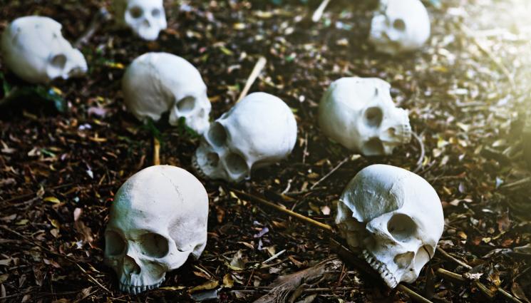масов гроб череп - СТРАХОВИТО: Откриха масов гроб с над 300 тела!