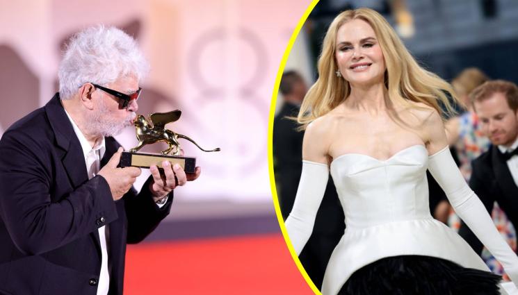 Алмодовар и Кидман - БЛЯСЪК И СЪЛЗИ ВЪВ ВЕНЕЦИЯ:  Алмодовар закичи БГ брошка, Никол Кидман преживя трагедия на феста! (СНИМКИ)