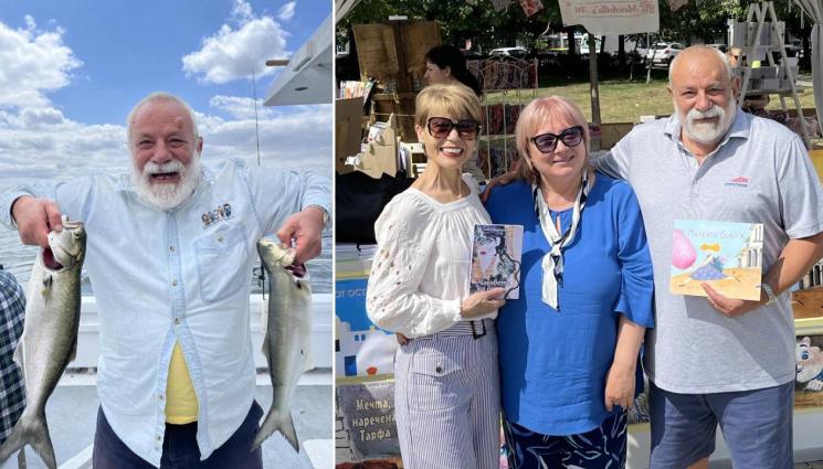 Ангел Колев - Писателят Ангел Колев пред 