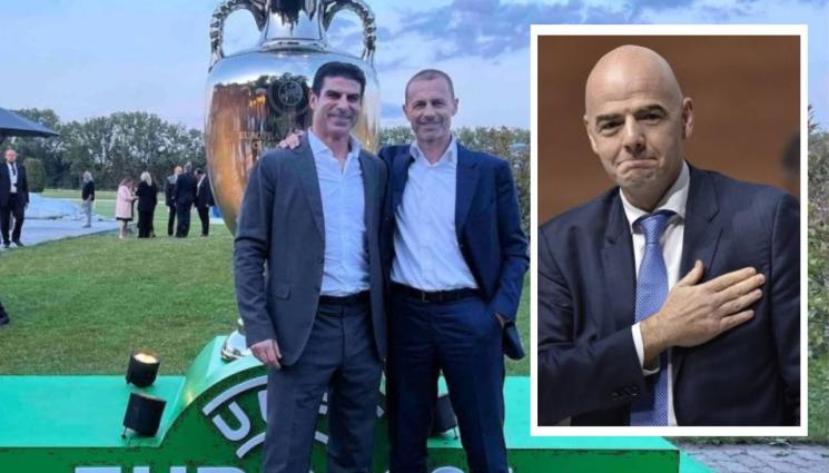 Гонзо Инфантино Чеферин - Инфантино и Чеферин ще са ВИП-гости на 100-годишнината на БФC