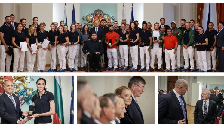 Румен Радев олимпийци - И Гриша Ганчев следолимпийски при президента