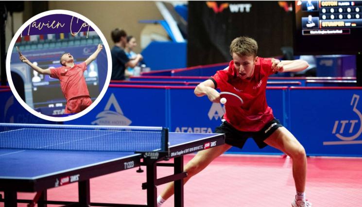 Флавиан Котон тенис на маса - Сензационен 16-годишен французин кърти наред на топ турнир по тенис на маса в Панагюрище