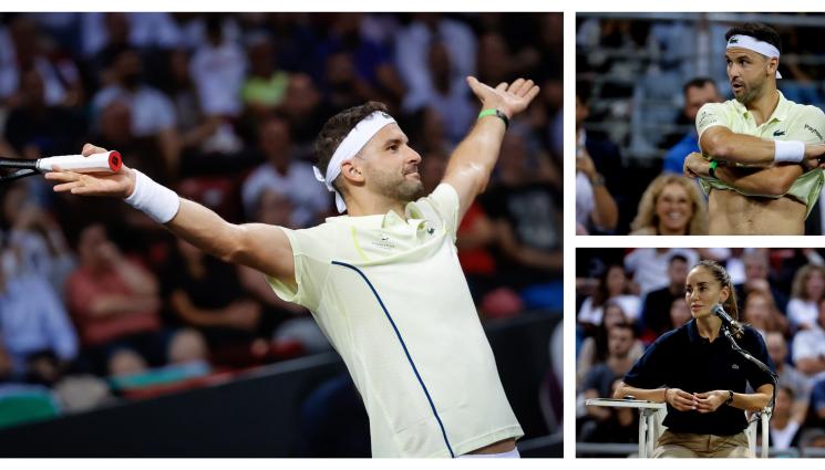 Григор Димитров Новак Джокович - Григор към публиката след спектакъла с Джокович: С него сме малко на възраст, благодаря ви!