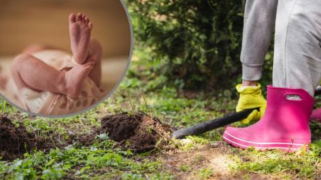 заровено бебе