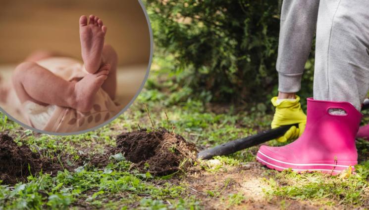 заровено бебе - ПОТРЕСАВАЩ УЖАС: Майка зарови новороденото си в задния двор! (СНИМКИ+ВИДЕО)