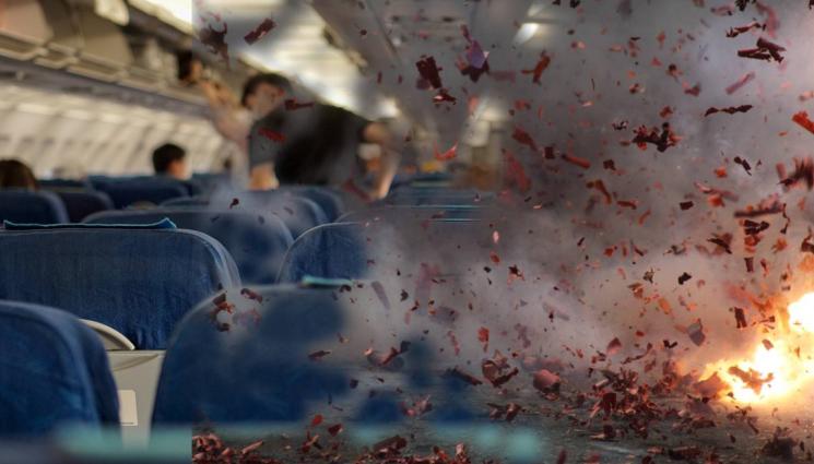 взрив самолет