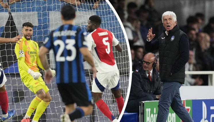 Шампионска лига - Артета засипа със суперлативи вратаря си, той скромничи: Имах късмет