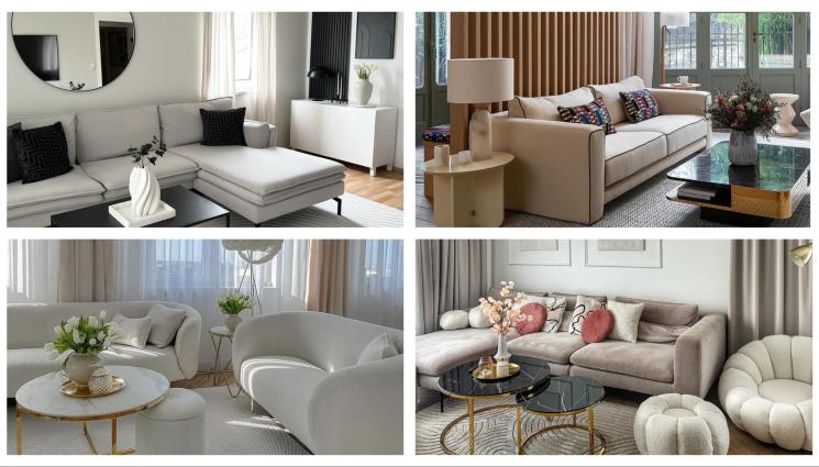 дивани - Диванът - лукс в бял цвят