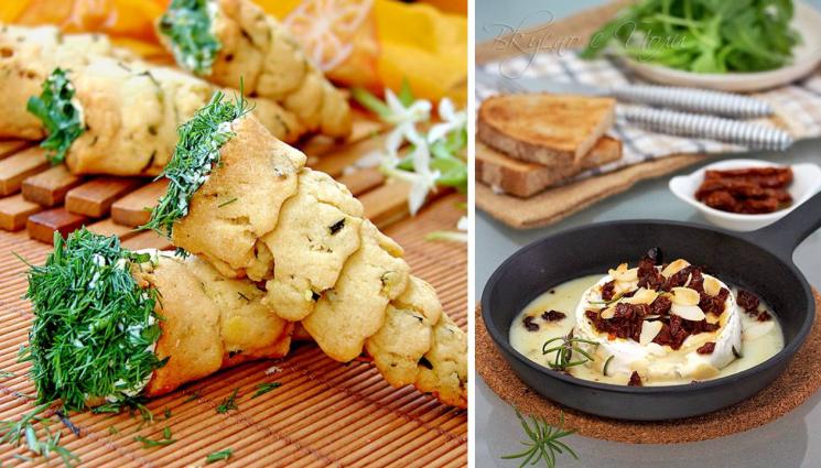 рецепти - АПЕТИТНО С ЙОЛИ: Фунийки с крем от риба тон и Камамбер със сушени домати