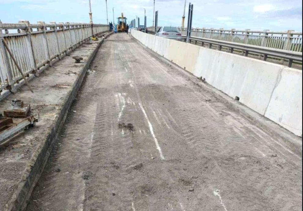 Ремонтът в българския участък на Дунав мост при Русе се