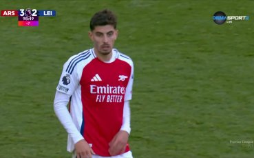 Кай Хаверц вкара шестия гол на Арсенал - Лестър