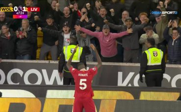 Ливърпул нанася първия удар в мача с дебютен гол на Конате