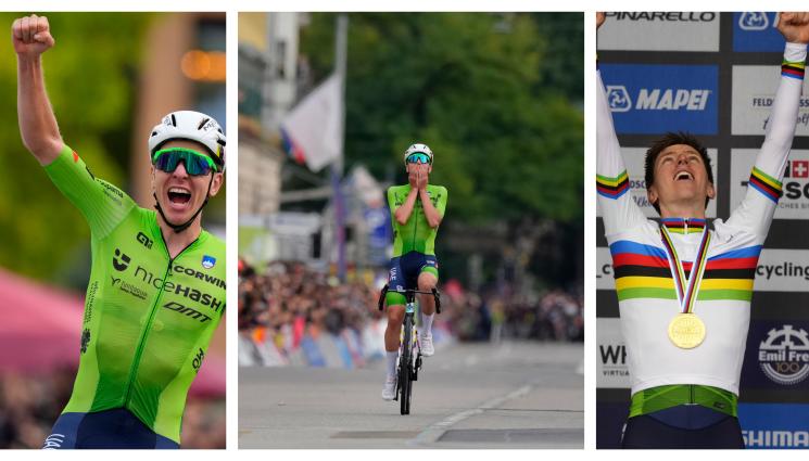 Тадей Погачар световно в Цюрих - Погачар с историческа световна титла, стана третият с Тройната корона в колоезденето